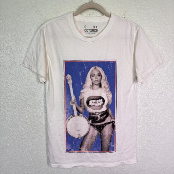 Beyonce Cowboy Carter Tour Shirt Womens Small Banjo Tee Tshirt Concert Merch - Picture 1 of 9